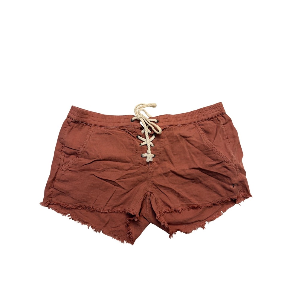 Aerie Rust Lace-Up Women Shorts